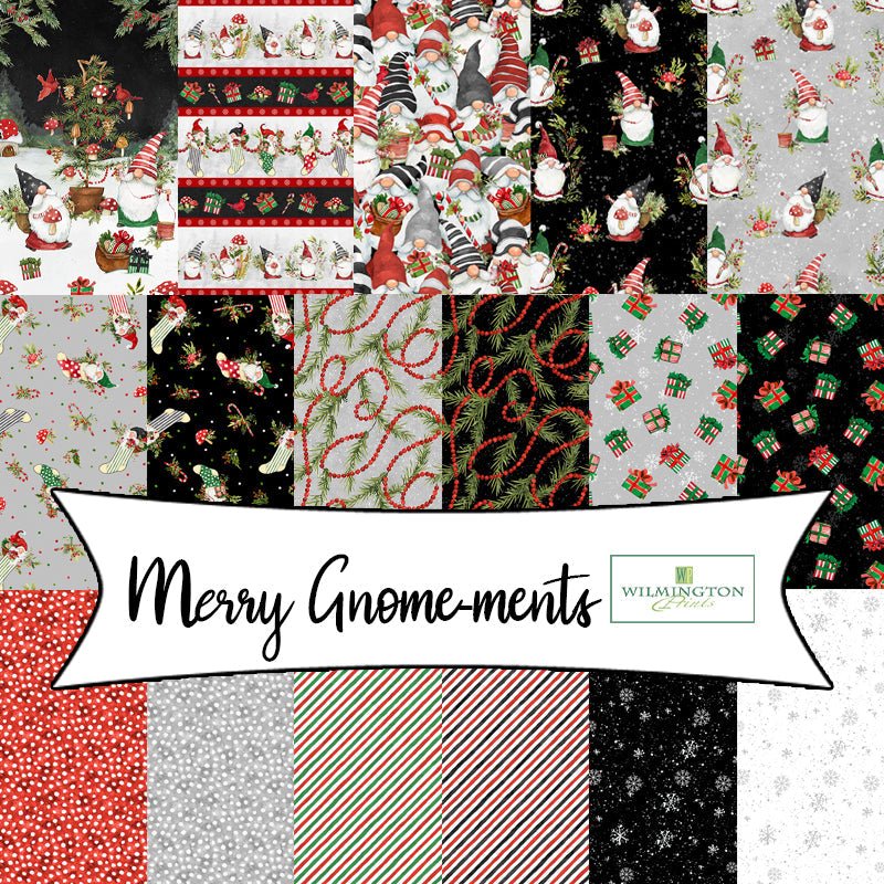 Merry Gnome-ments by Susan Winget for Wilmington Prints - Fort Worth Fabric Studio