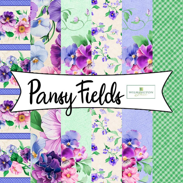 Pansy Fields by Bruce Park Licensing for Wilmington Prints - Fort Worth Fabric Studio
