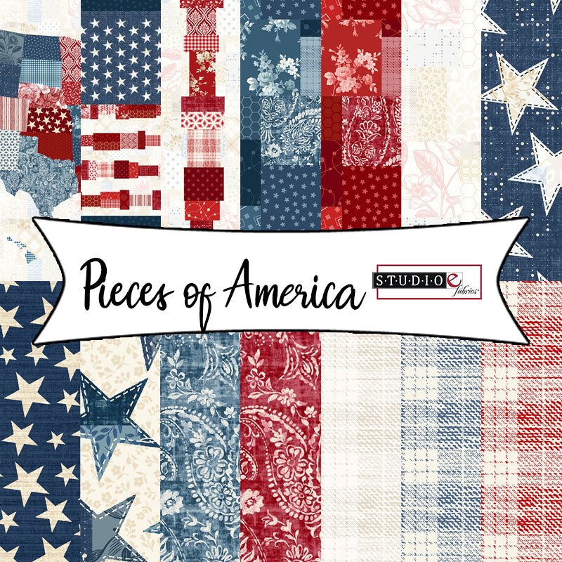 Pieces of America by Lilac Bee Designs for Studio E Fabrics - Fort Worth Fabric Studio