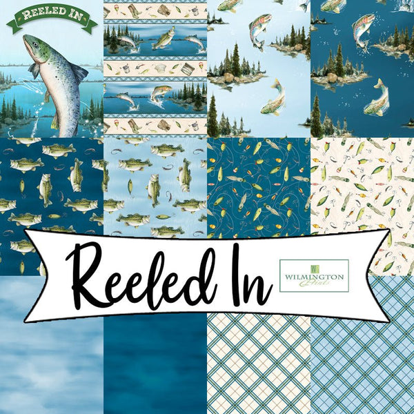 Reeled In by Holly Thomas Stein for Wilmington Prints - Fort Worth Fabric Studio
