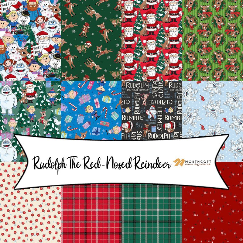 Rudolph the Red-Nosed Reindeer from Northcott Fabrics – Fort Worth ...