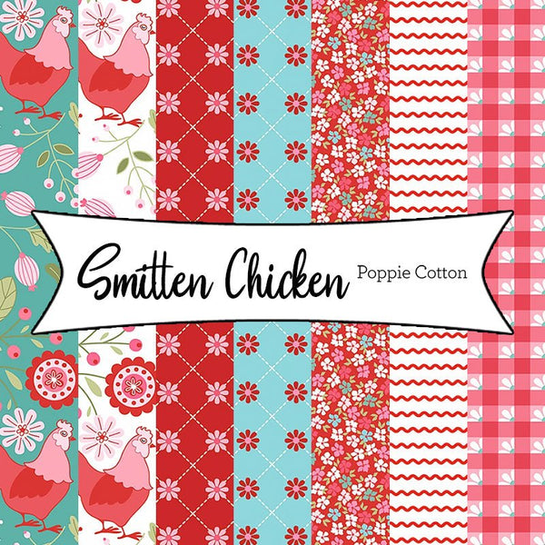 Smitten Chicken by Lori Woods for Poppie Cotton - Fort Worth Fabric Studio