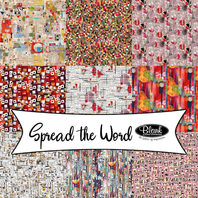 Spread The Word by Kathryn Kramer Waters for Blank Quilting - Fort Worth Fabric Studio