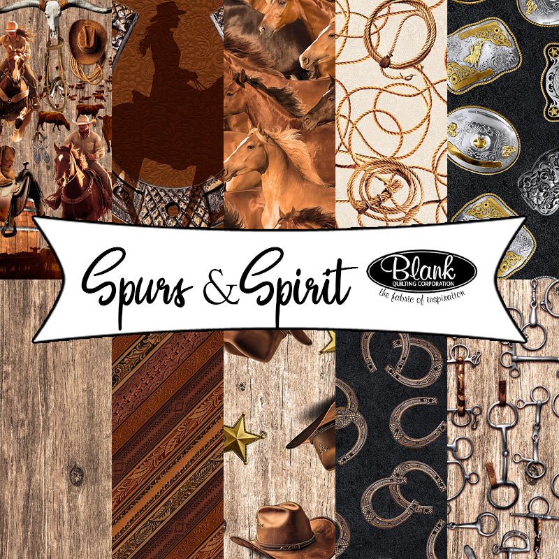 Spurs & Spirits by Urban Essence Designs for Blank Quilting - Fort Worth Fabric Studio