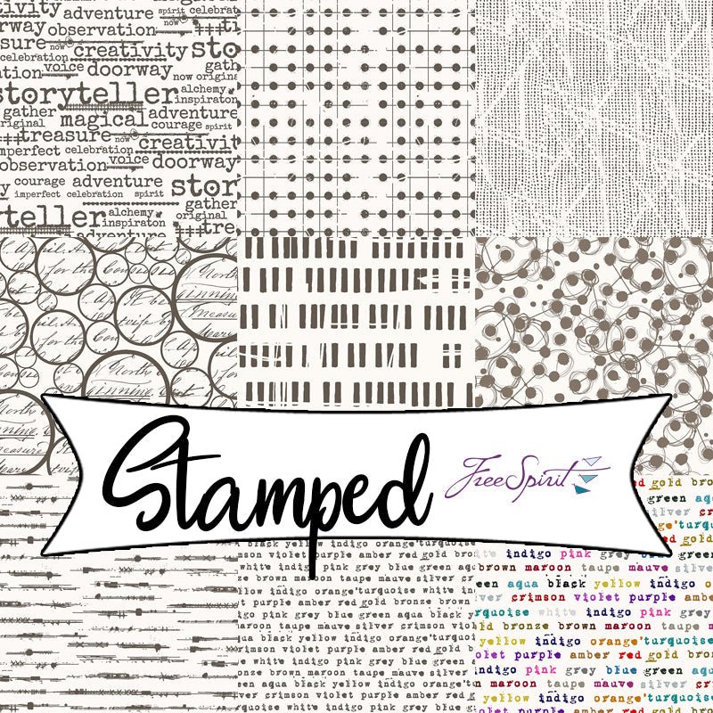 Stamped by Seth Apter for Free Spirit Fabrics - Fort Worth Fabric Studio