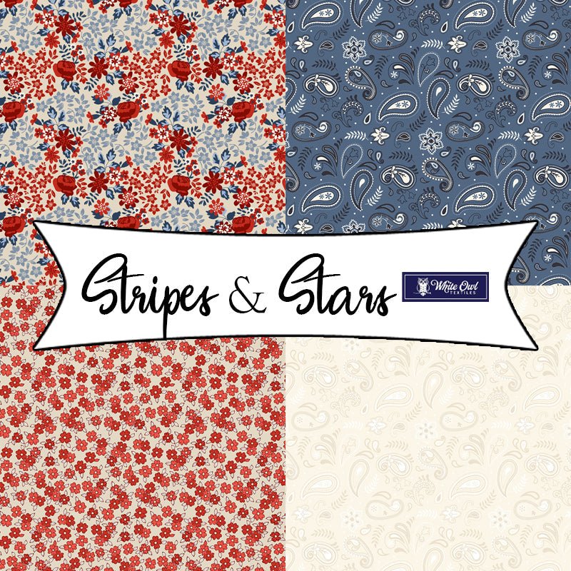 Stripes & Stars by Jennifer Ellory for White Owl Textiles - Fort Worth Fabric Studio