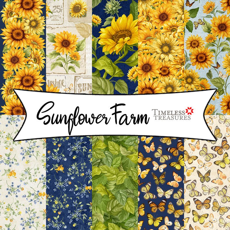 Sunflower Farm from Timeless Treasures Fabrics - Fort Worth Fabric Studio