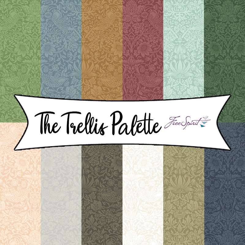 The Trellis Palette by Morris & Co. for Free Spirit Fabrics - Fort Worth Fabric Studio