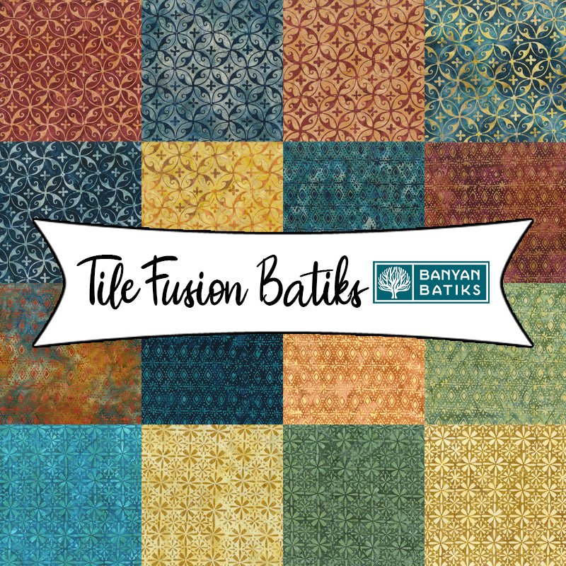 Tile Fusion Batiks from Banyan Batiks Studio - Fort Worth Fabric Studio