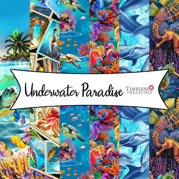 Underwater Paradise by Michael Searle for Timeless Treasures Fabrics - Fort Worth Fabric Studio