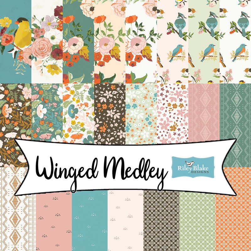 Winged Medley by Katherine Lenius for Riley Blake Designs - Fort Worth Fabric Studio