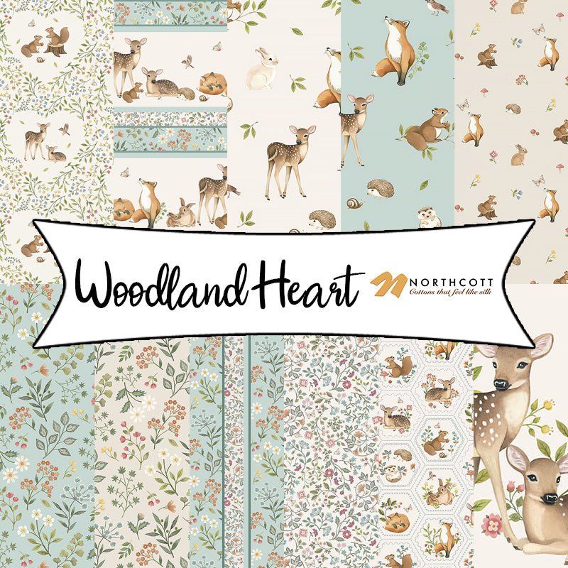 Woodland Heart by Deborah Edwards &amp; Kathryn Christenson for Northcott Fabrics - Fort Worth Fabric Studio
