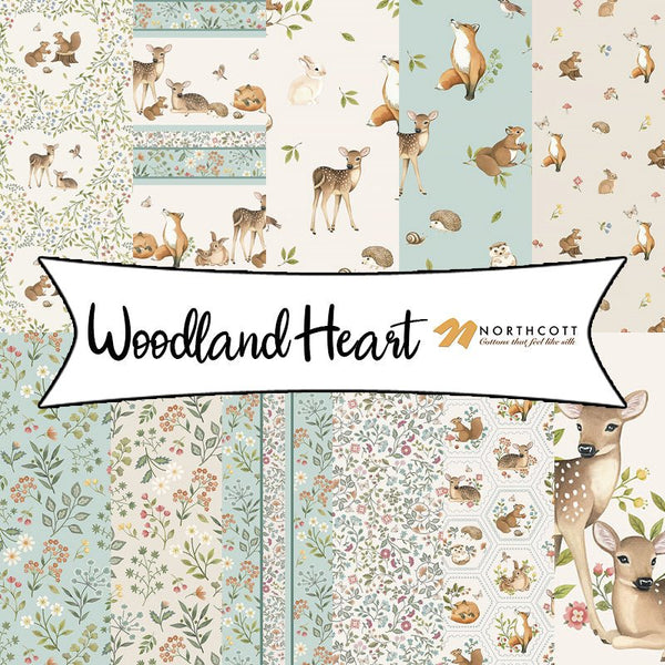 Woodland Heart by Deborah Edwards &amp; Kathryn Christenson for Northcott Fabrics - Fort Worth Fabric Studio