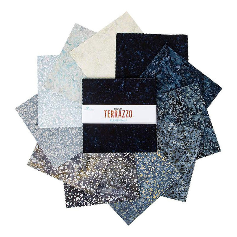 Expressions Batiks Elementals Terrazzo Frosty Stacker E 10" Stacker from Riley Blake