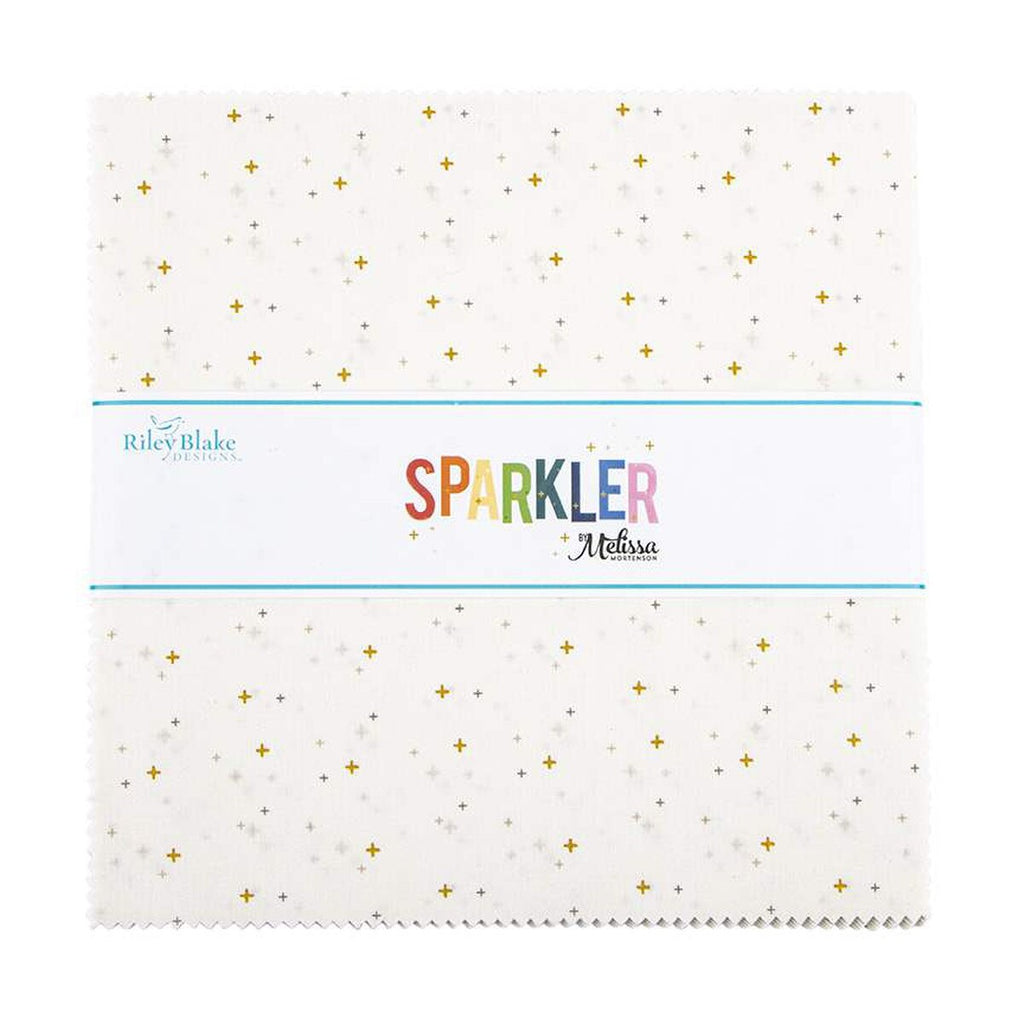 Sparkler White 10" Stacker from Riley Blake