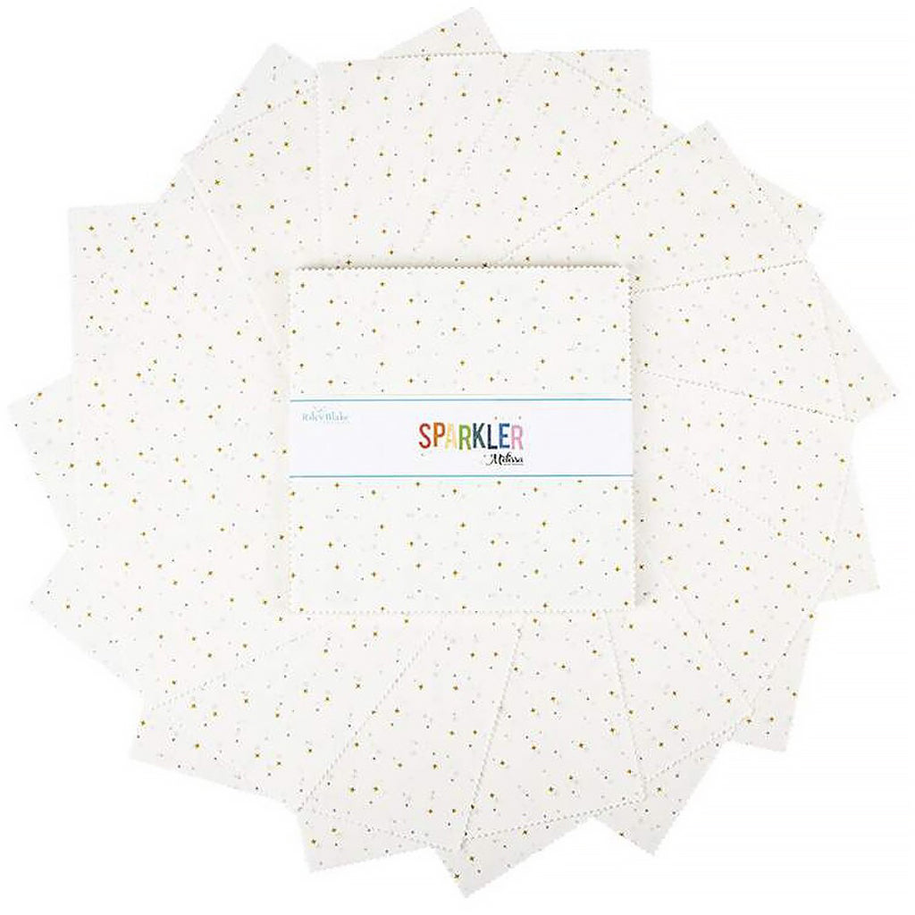 Sparkler White 10" Stacker from Riley Blake