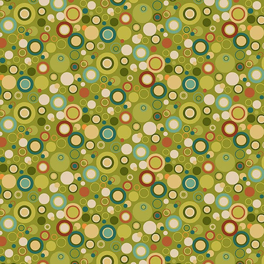 108" Quilt Backs Bubble Dot Green from Henry Glass 3 YARD CUT - Henry Glass from Fort Worth Fabric Studio