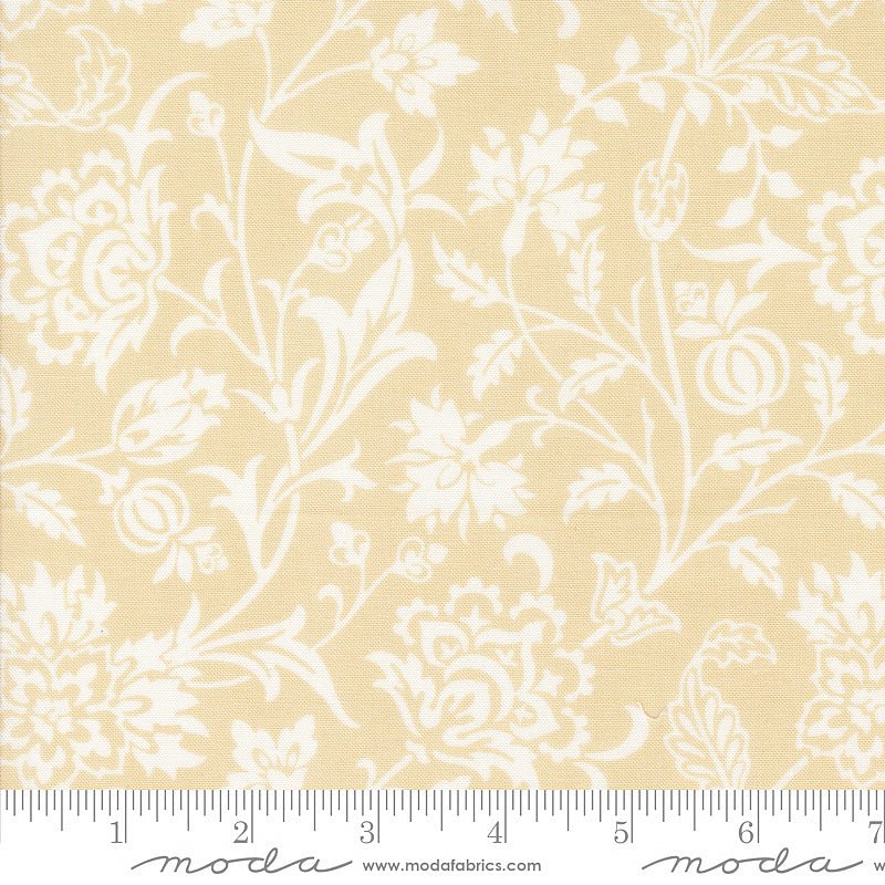 108" Wide Quilt Backing Agatha Road Smoke – Remnant 11″ × 108″