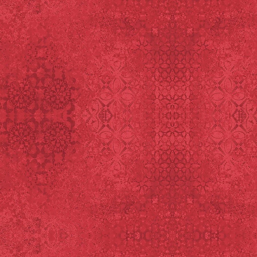 108" Wide Quilt Backing Casabella Textured Damask Red – Remnant 29″ × 108″ - Blank Quilting from Fort Worth Fabric Studio