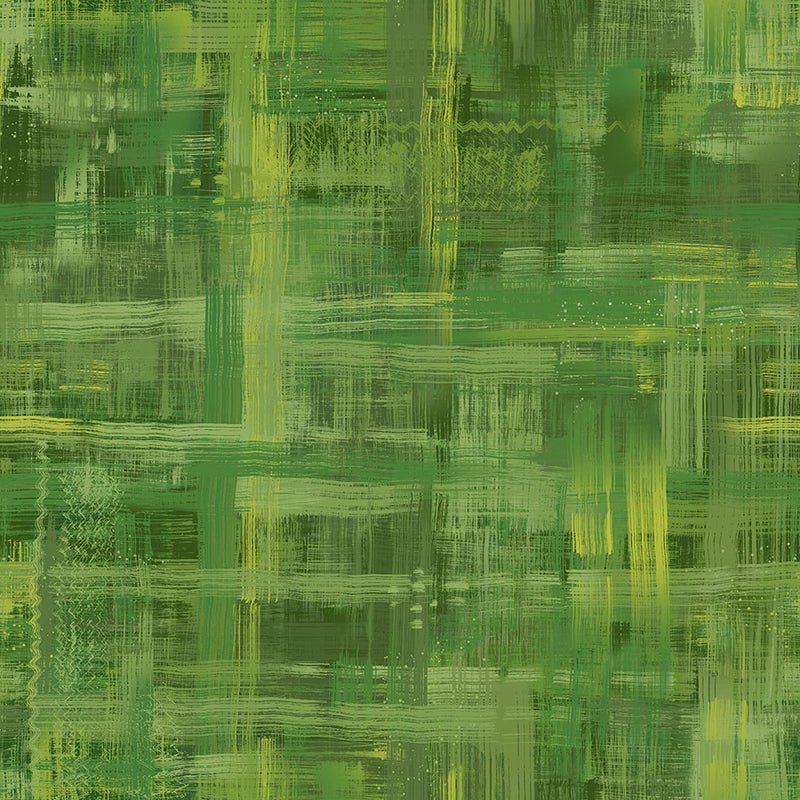 108" Wide Quilt Backing Colorfield Green – Remnant 104" × 108"