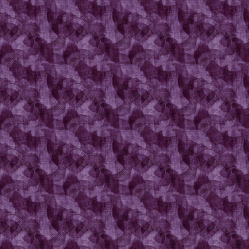 108" Wide Quilt Backing Crescent Textured Acres Purple – Remnant 44″ × 108″