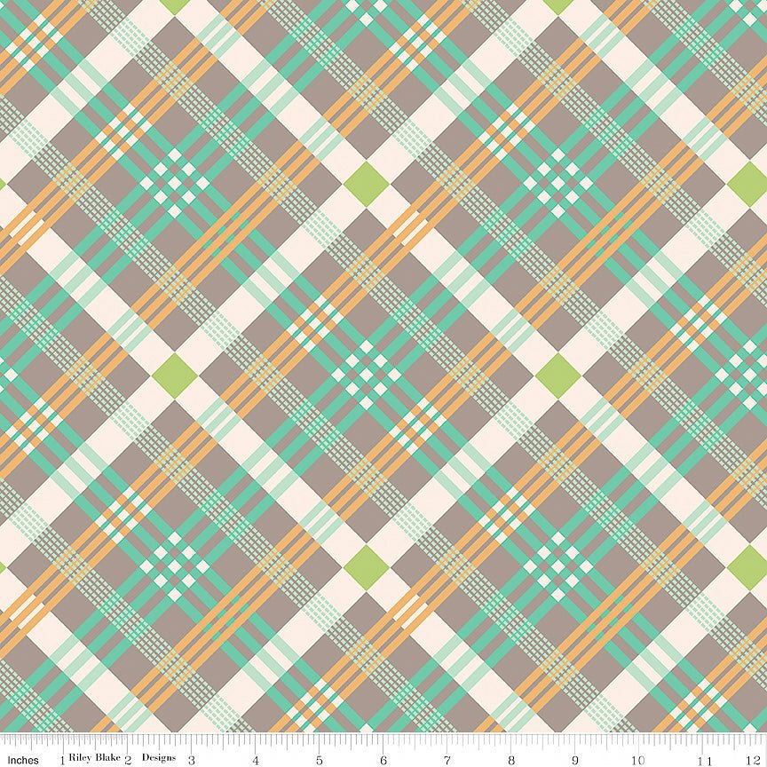 108" Wide Quilt Backing Farmer's Daughter Plaid Rustic Wide Backing by Riley Blake