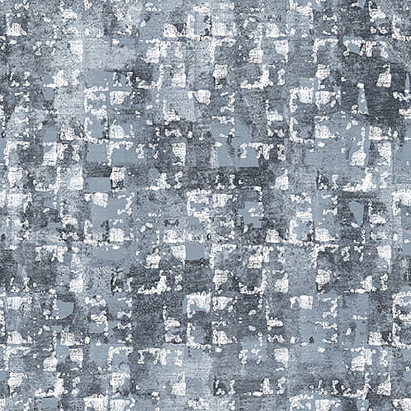 108" Wide Quilt Backing Glaze Abstract Squares Gray - Blank Quilting from Fort Worth Fabric Studio