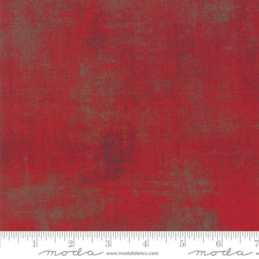 108" Wide Quilt Backing Grunge Basics Maraschino Cherry - Moda from Fort Worth Fabric Studio