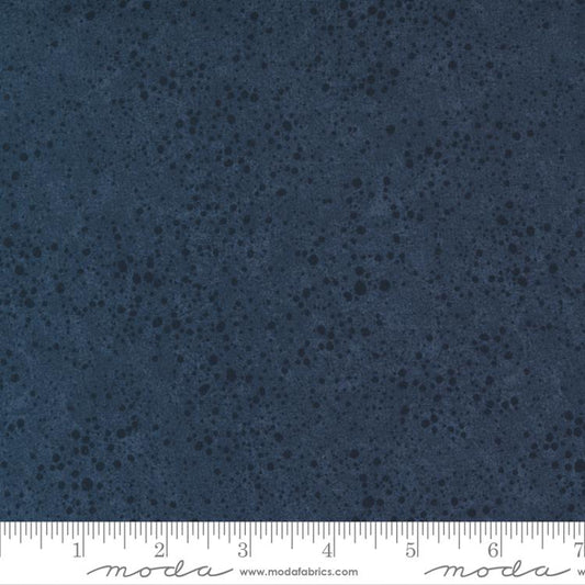 108" Wide Quilt Backing Kansas Troubles Splatter Navy - Moda from Fort Worth Fabric Studio