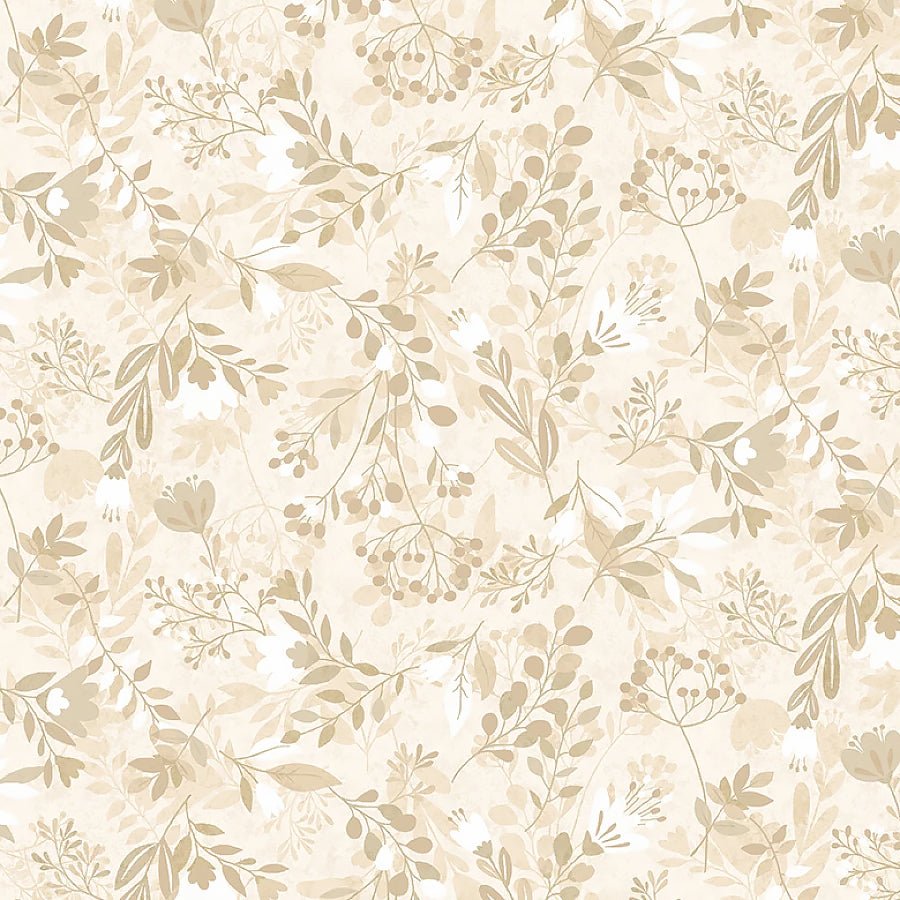 108" Wide Quilt Backing Meadow Cream - Henry Glass from Fort Worth Fabric Studio