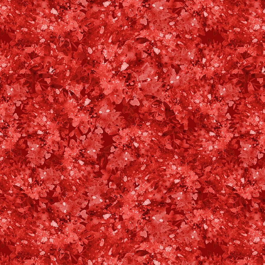 108" Wide Quilt Backing Mirage Red – Remnant 71″ × 108″