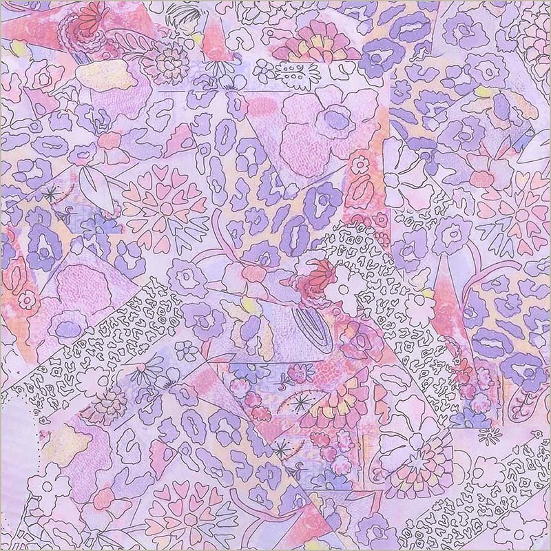 108" Wide Quilt Backing Pattern Play Lavender - Windham from Fort Worth Fabric Studio