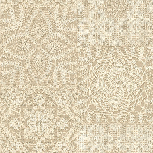 108" Quilt Backs Yardley House Lace Tan from Marcus 3 Yard Cut
