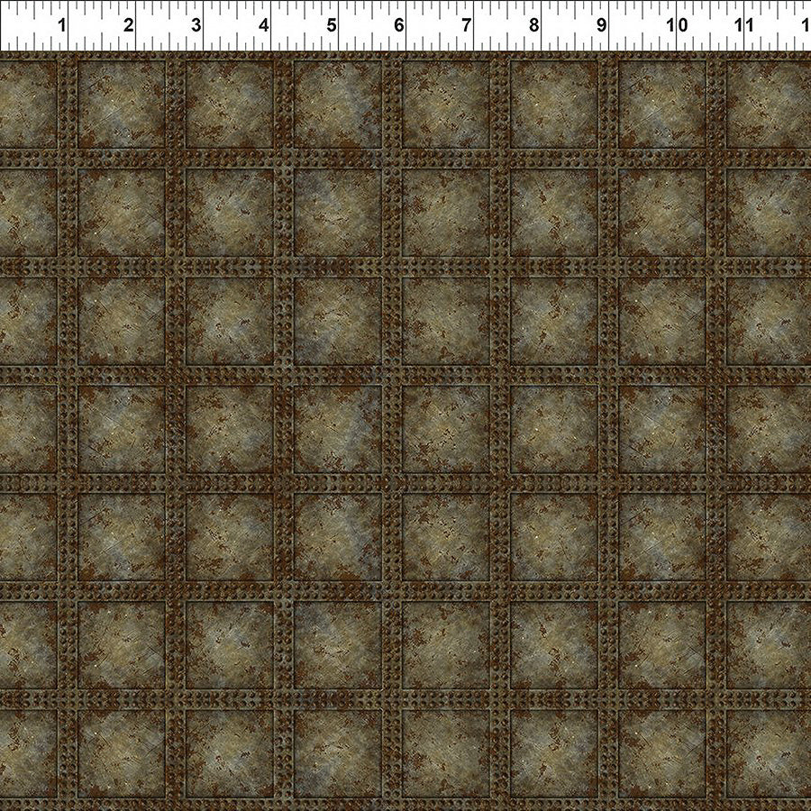 Steampunk Menagerie Rivets Gray