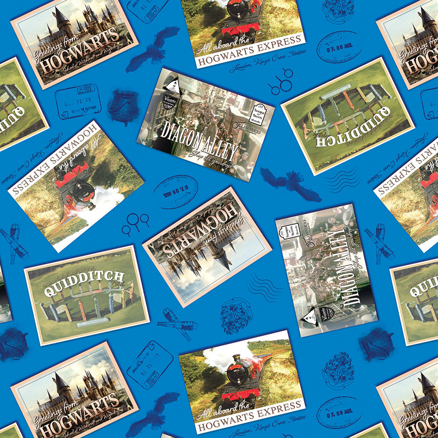 Harry Potter Postcards Royal Blue