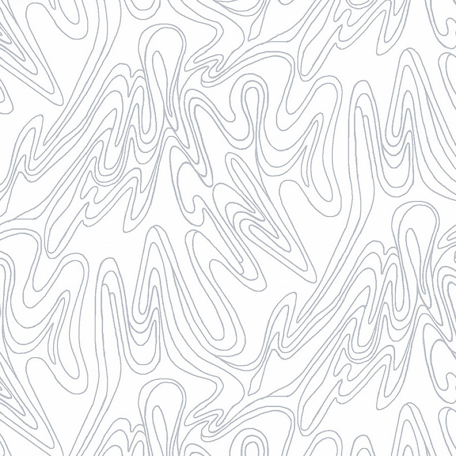 Quilter's Flour VI Scribble Lines White on White