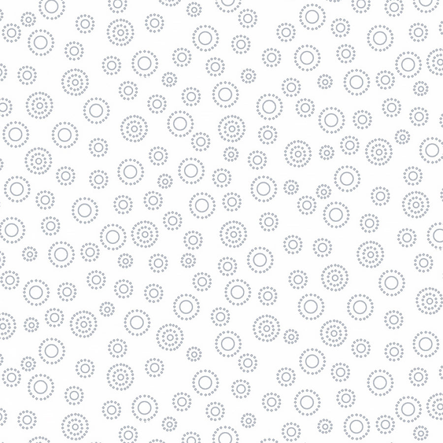 Quilter's Flour VI Dots in Dots White on White