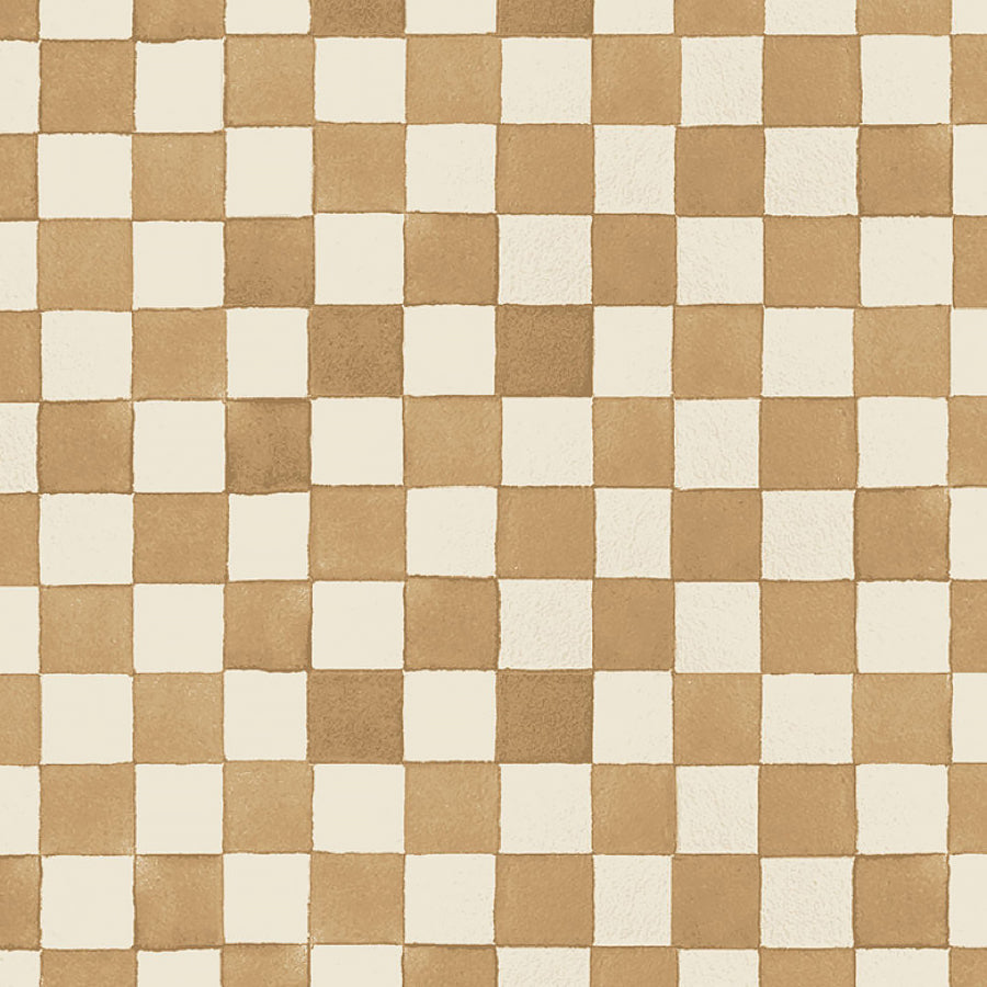 Hello Pumpkin Checkerboard Beige