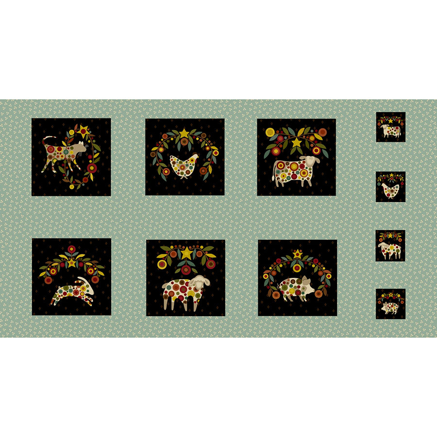 Pennyberry Farm 24" Blocks Panel Multi