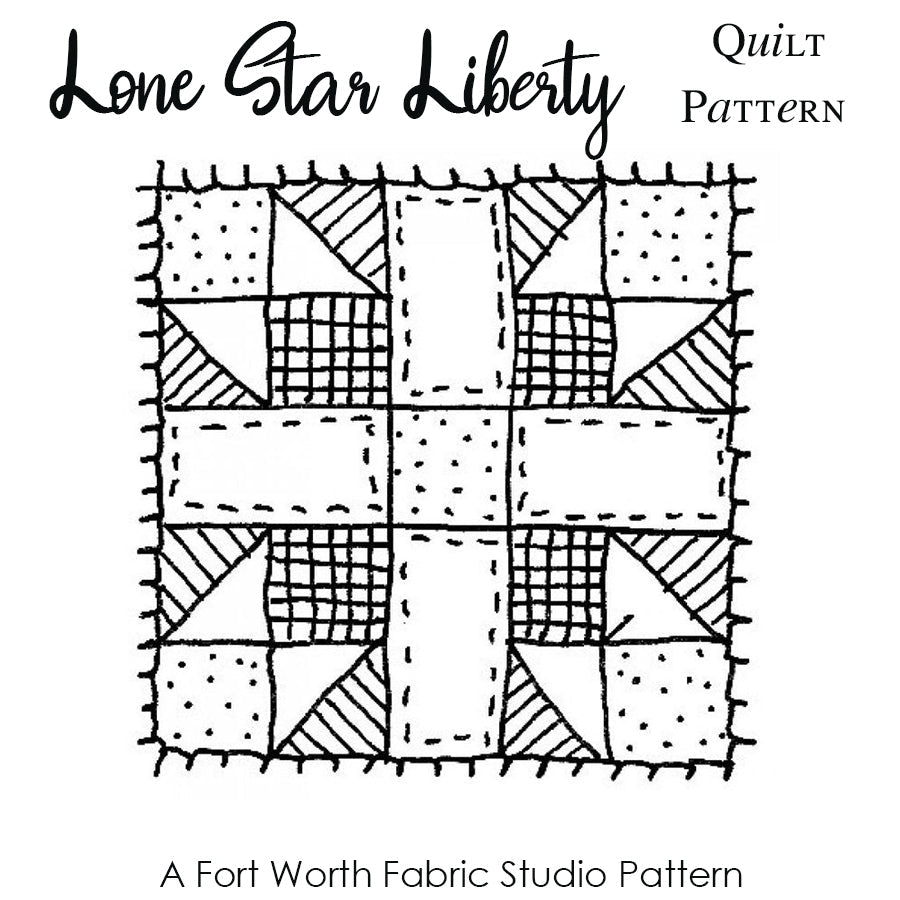 2026 Lone Star Liberty Project WEEKLY PDF PATTERN from Fort Worth Fabric Studio - Fort Worth Fabric Studio from Fort Worth Fabric Studio