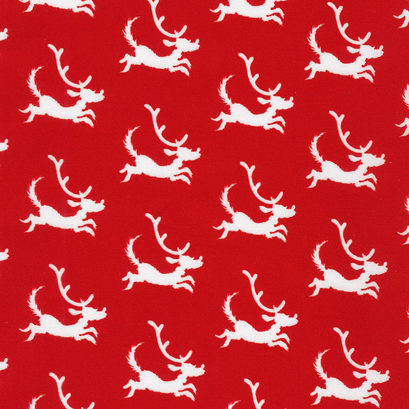 Robert Kaufman How the Grinch Stole Christmas Reindeer Red 1 Yard Cut