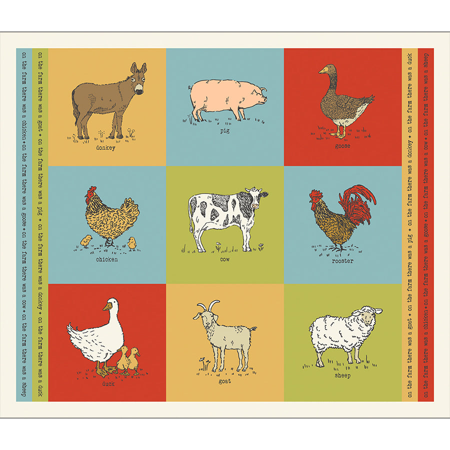 Farmstead 36" Cut & Sew Panel Multi