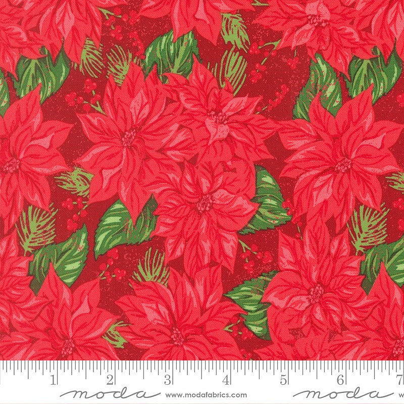 Holiday Cheer Poinsettia Florals Cardinal