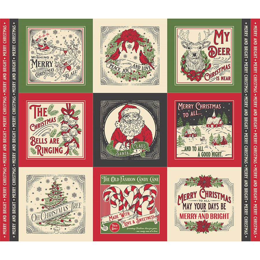 Holiday Cheer 36" Panel Natural