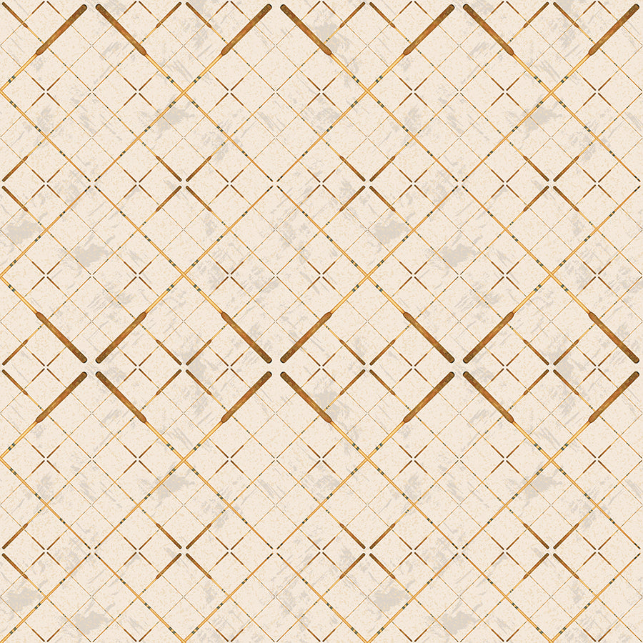 Gone Fishing Plaid Cream