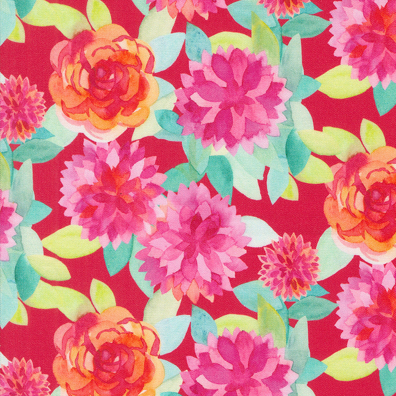 Flower Patches Faceted Flower Ruby
