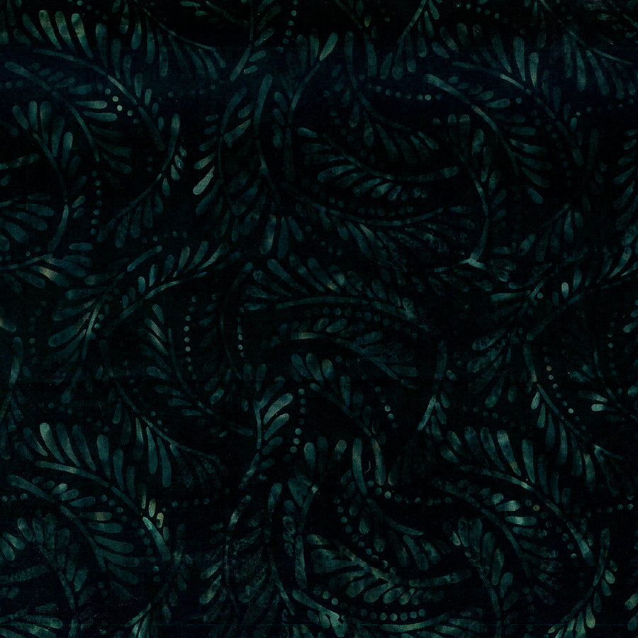 Mystic Vineyard Batiks Ferns Black