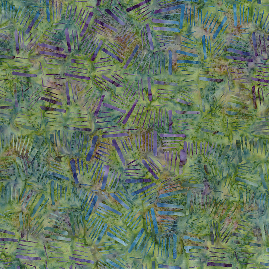 Mystic Vineyard Batiks Sticks Green/Purple