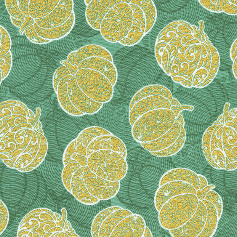 Sweet Pumpkin Spice Tossed Pumpkins Eucalyptus Metallic