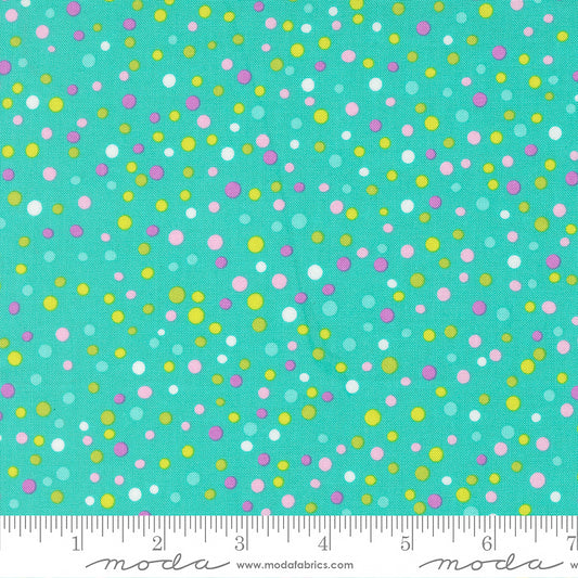 Moda Pick Me! Little Dot Aqua 1 Yard Cut